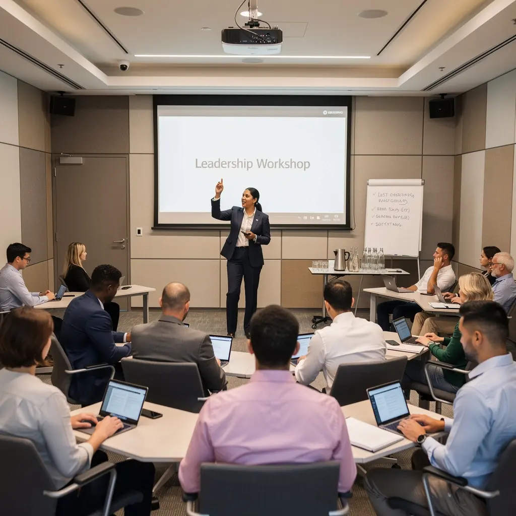 Nowoczesne biuro z ergonomicznymi meblami i strefami pracy.